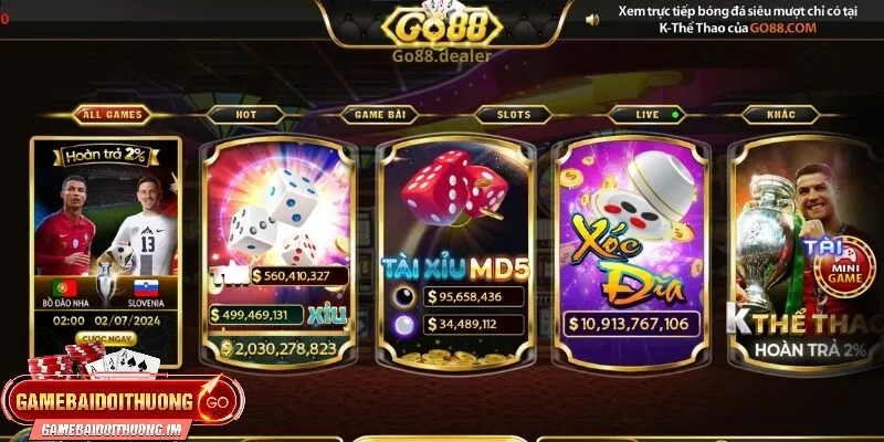 kho game da dang hap dan tai go88 Kho game đa dạng hấp dẫn tại Go88